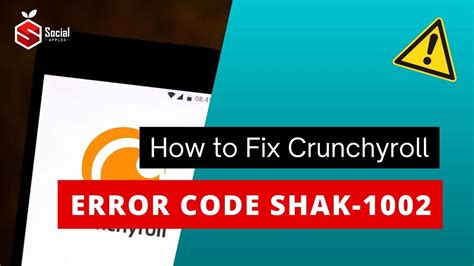 Crunchyroll shak 1002 error. Things To Know About Crunchyroll shak 1002 error. 